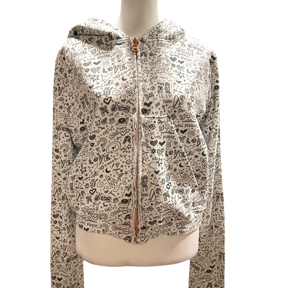 Frank & Eileen Black and White Graphic Hoodie